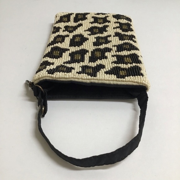 Beaded Leopard Crossbody Club Bag Wristlet Clutch Purse Wallet Bamboo Trading Co - Picture 12 of 14